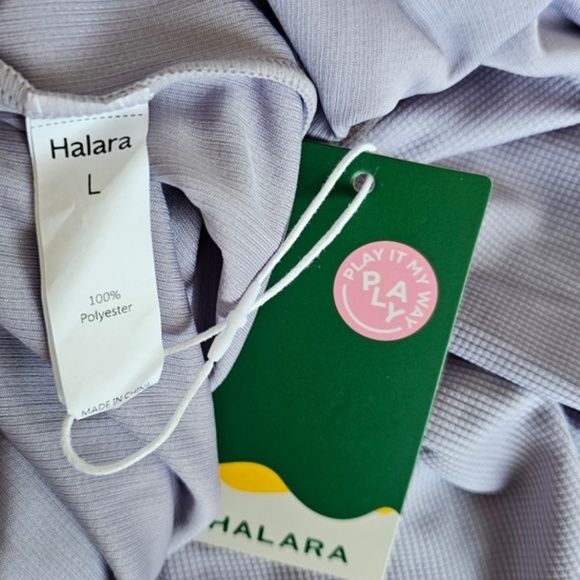 Halara Jumpsuit Purple Wide Leg Comfort Cotton L - Picture 4 of 6